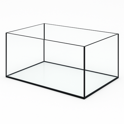 Aquarium 80x50x30cm 120 Liter schwarz