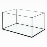 Aquarium 80x50x30cm 120 Liter schwarz