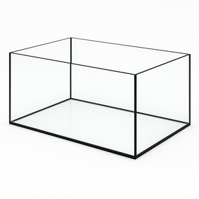 Aquarium 80x50x30cm 120 Liter schwarz
