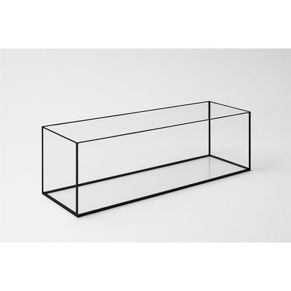 Aquarium 90x30x30cm 81 Liter schwarz
