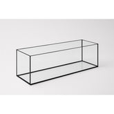 Aquarium 90x30x30cm 81 Liter schwarz