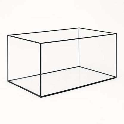 Aquarium 80x40x40cm 128 Liter schwarz