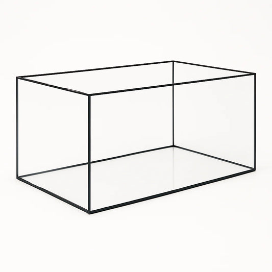 Aquarium 80x40x40cm 128 Liter schwarz