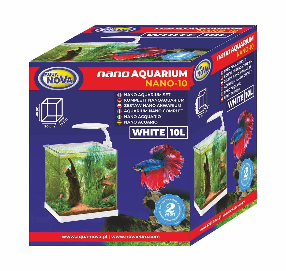 AquaNova Nano-10 Weiß – Originalfoto aqua-nova.pl