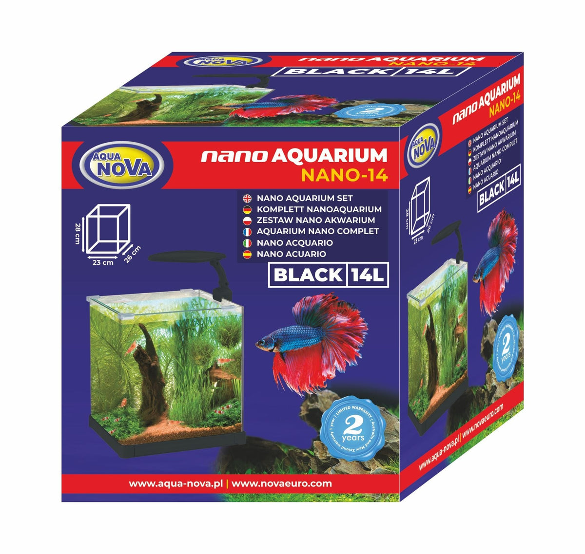AquaNova Nano-14 Schwarz – Originalfoto aqua-nova.pl