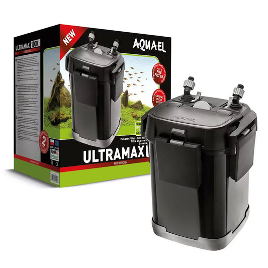 Aquael ULTRAMAX 1000 Außenfilter – Original-Herstellerbild mit Verpackung (Aquaelzoo)