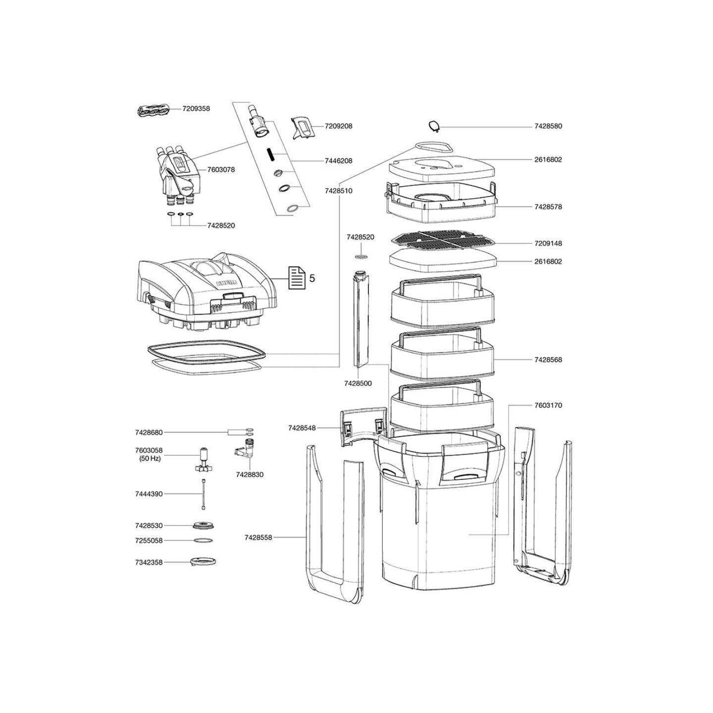 EHEIM Druckstutzen 7428830