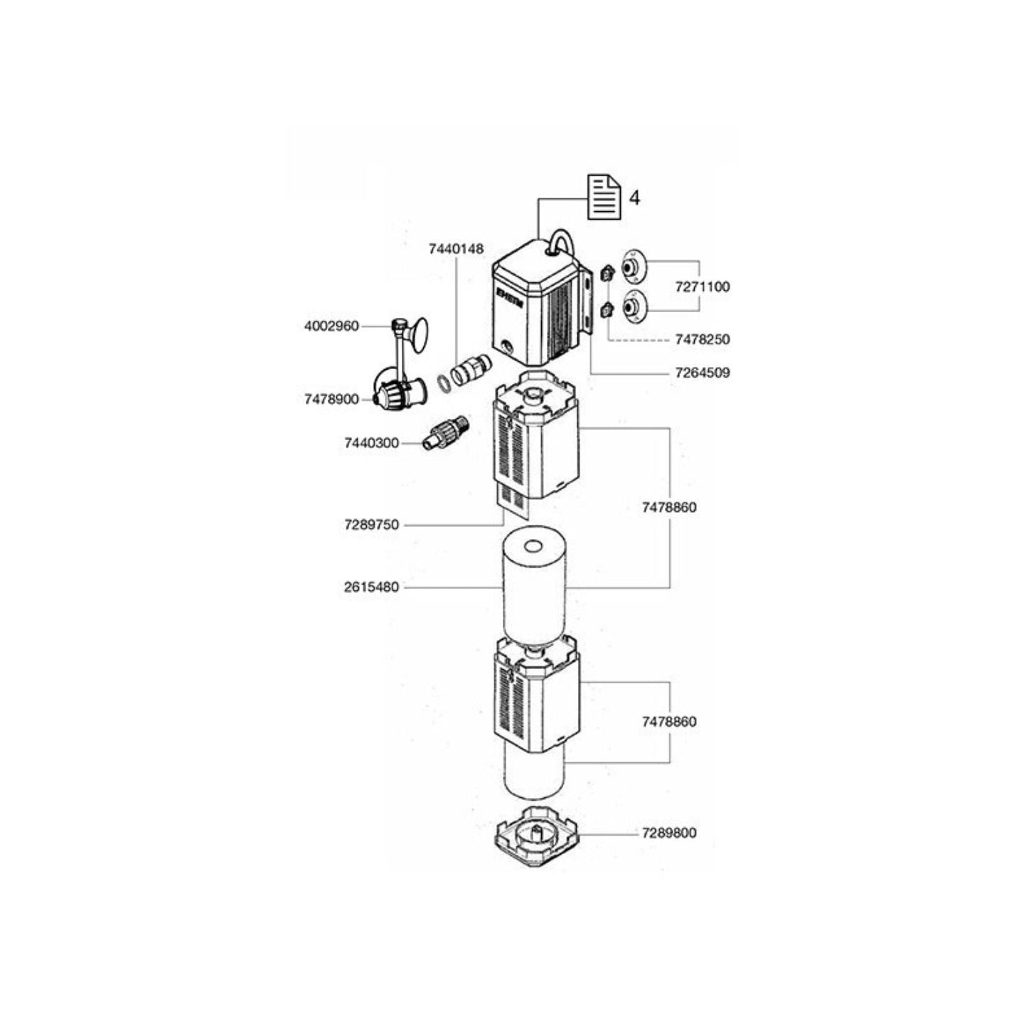 EHEIM Pumpendeckel 7440359
