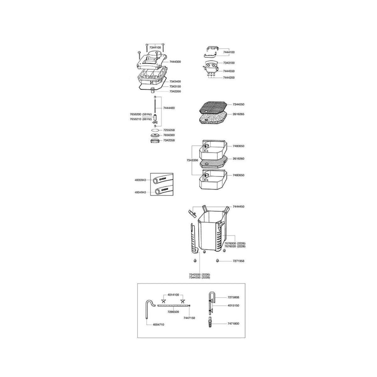 EHEIM Support de tuyau 7444100