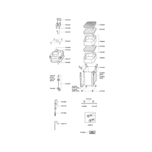 EHEIM Satz Dichtungsringe zu Adapter 7444190