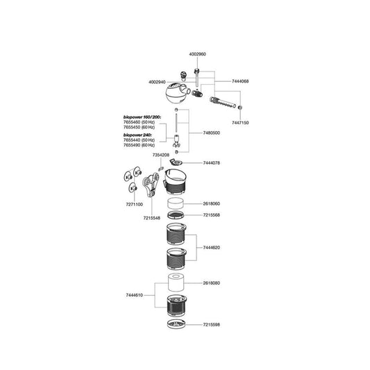 EHEIM Vorfilterbehälter mit Filterpatrone 7444610