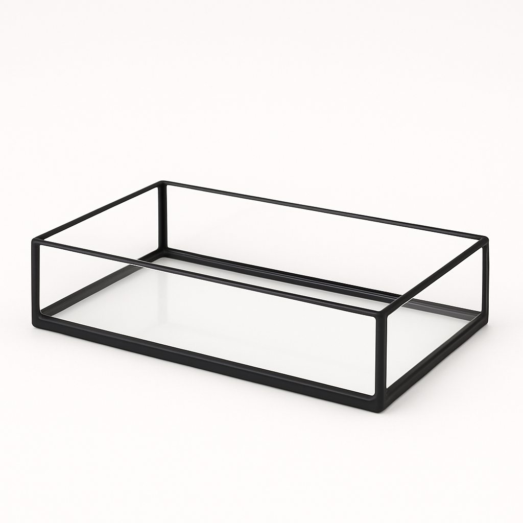 Aquarium 30x20x12cm / 7,2 Liter schwarz