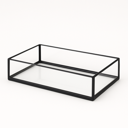 Aquarium 30x20x12cm / 7,2 Liter schwarz