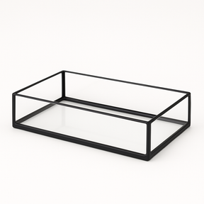 Aquarium 30x20x12cm / 7,2 Liter schwarz