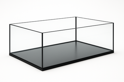 Aquarium 80x60x30cm 144 Liter schwarz