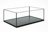 Aquarium 80x60x30cm 144 Liter schwarz