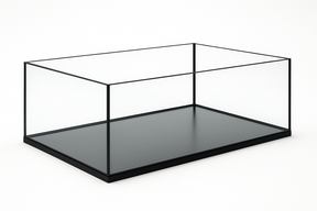 Aquarium 80x60x30cm 144 Liter schwarz