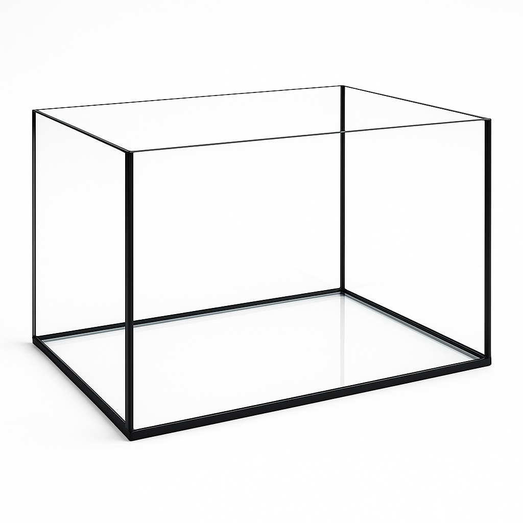 Aquarium 60x30x35cm / 63 Liter schwarz