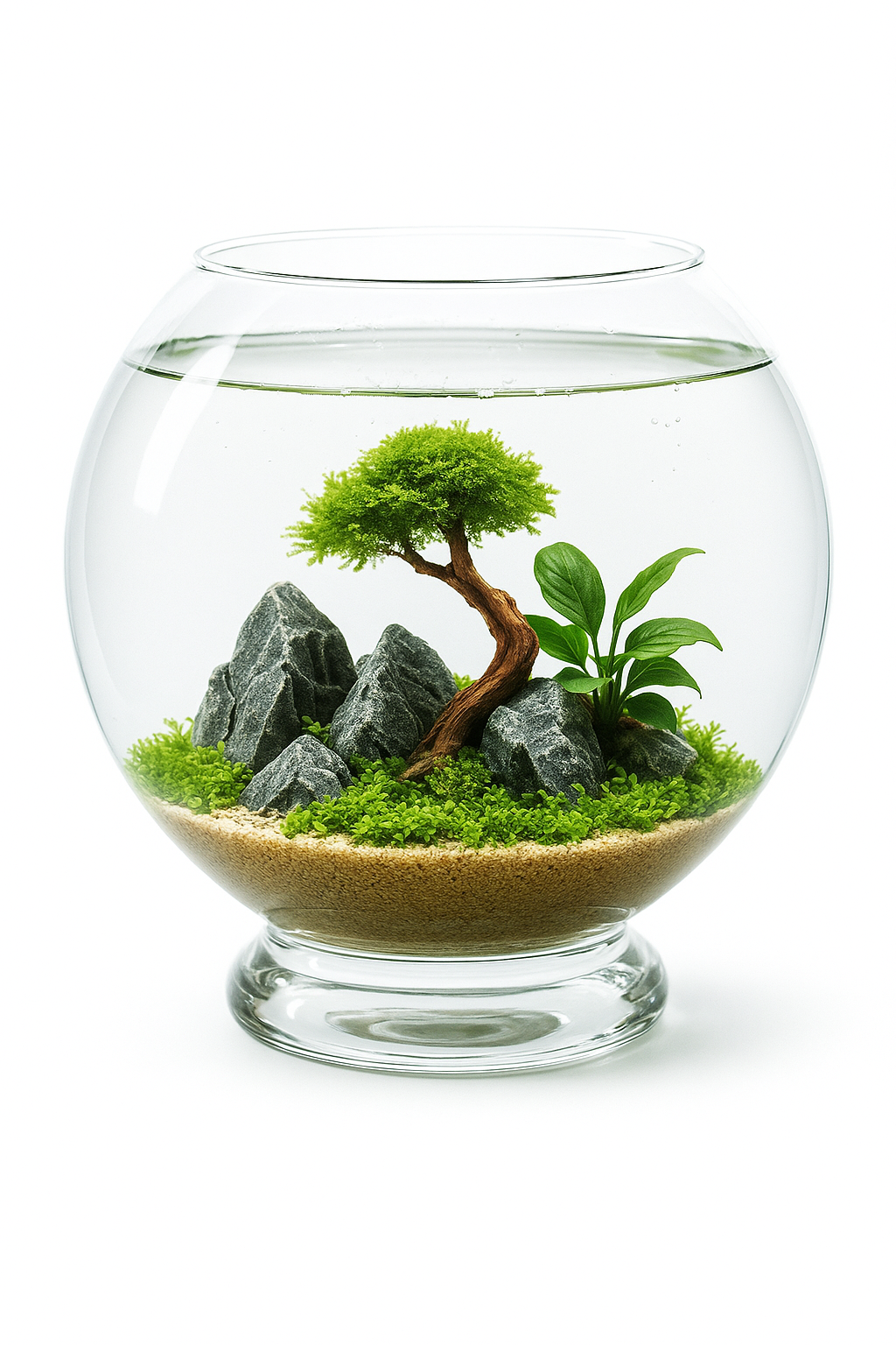 Aquarium boule Diversa 8,5 litres avec support