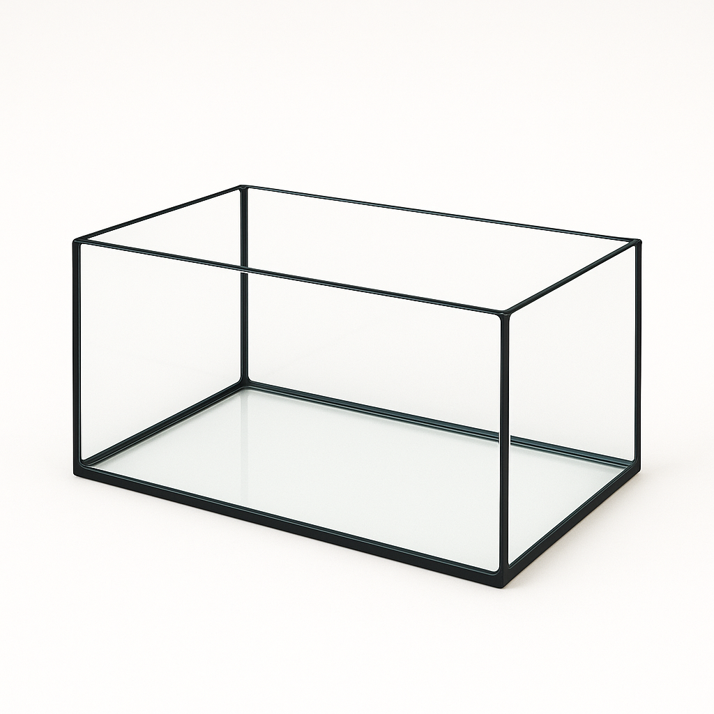 Aquarium 30x20x15cm / 9 Liter schwarz