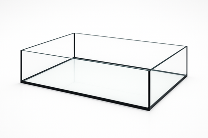 Aquarium 80x60x25cm 120 Liter schwarz