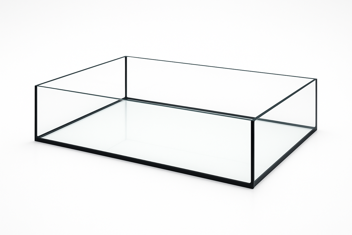 Aquarium 80x60x25cm 120 litres noir