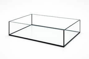 Aquarium 80x60x25cm 120 Liter schwarz