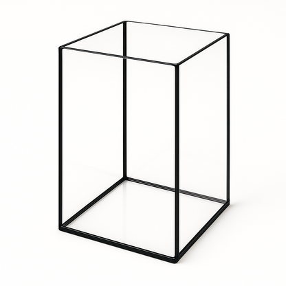 Aquarium 20x20x30cm Cube 12 Liter schwarz