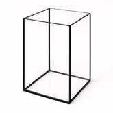 Aquarium 20x20x30cm Cube 12 Liter schwarz