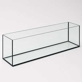 Aquarium 100x20x30cm / 60 Liter schwarz