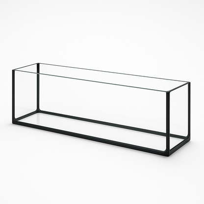 Aquarium 30x15x15cm / 6,7 Liter schwarz