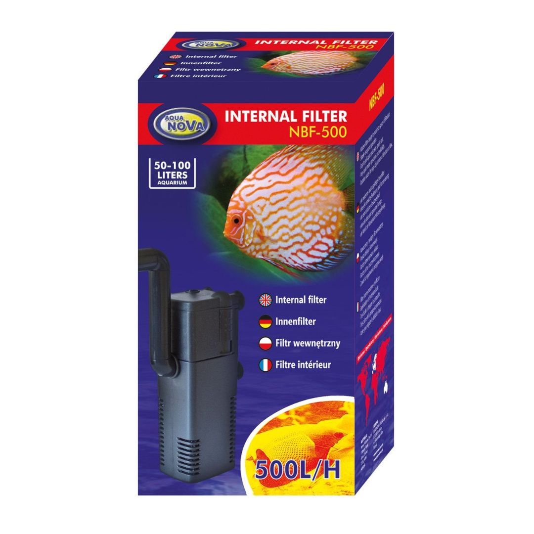 Aquanova NBF-500 Aquarium Innenfilter 500l/h für Aquarien bis 100 Liter