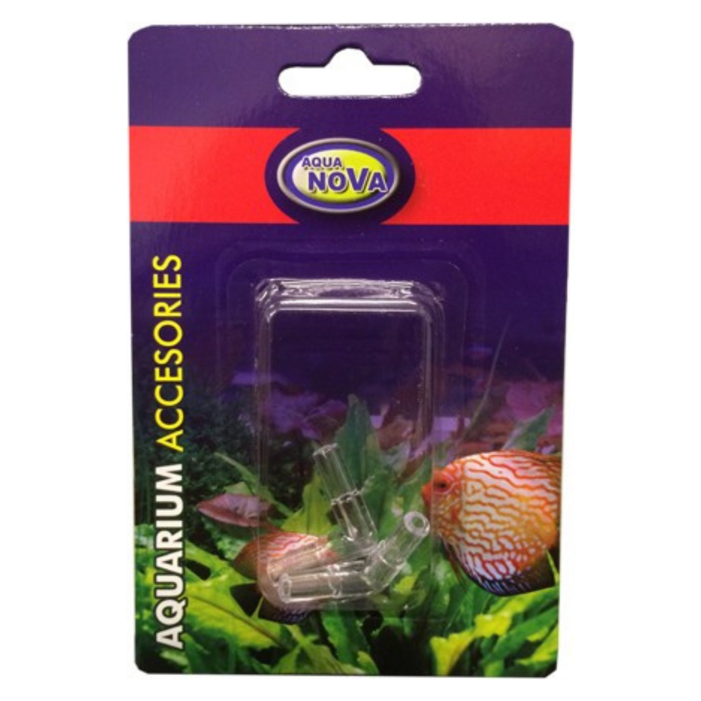 Aquanova Schlauchverbinder, Eckverbinder klar 4/6mm (2er Pack)