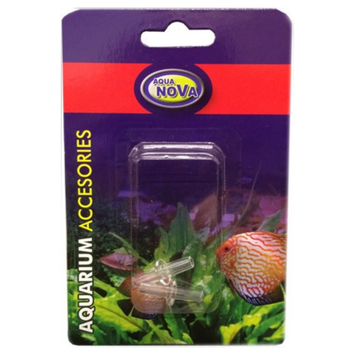 Aquanova Connecteur de tuyau transparent 4/6mm (lot de 2)