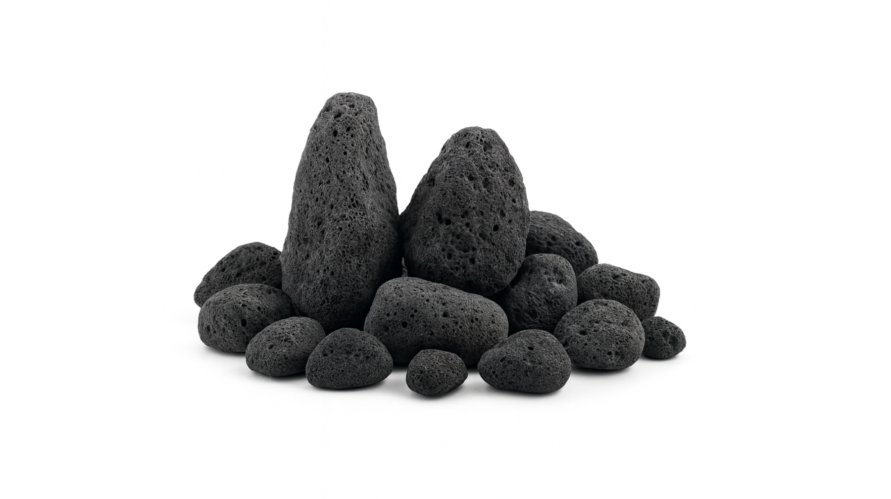 Lava schwarz, 22 KG Box