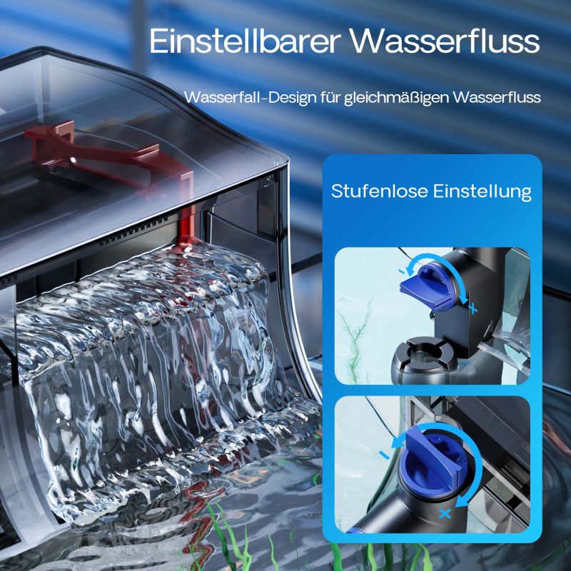 SunSun CBG-800 Hang On Filter mit UVC, 800 l/h, für Aquarien bis 190 Liter