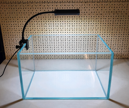 Aquarium 37×25×23 cm Optiwhite mit LED – Ansicht 2