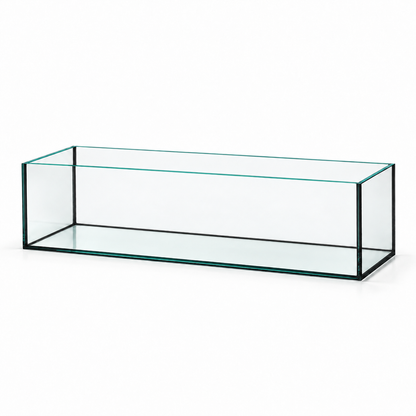 Aquarium 60x15x15 cm mit schwarzem Silikon
