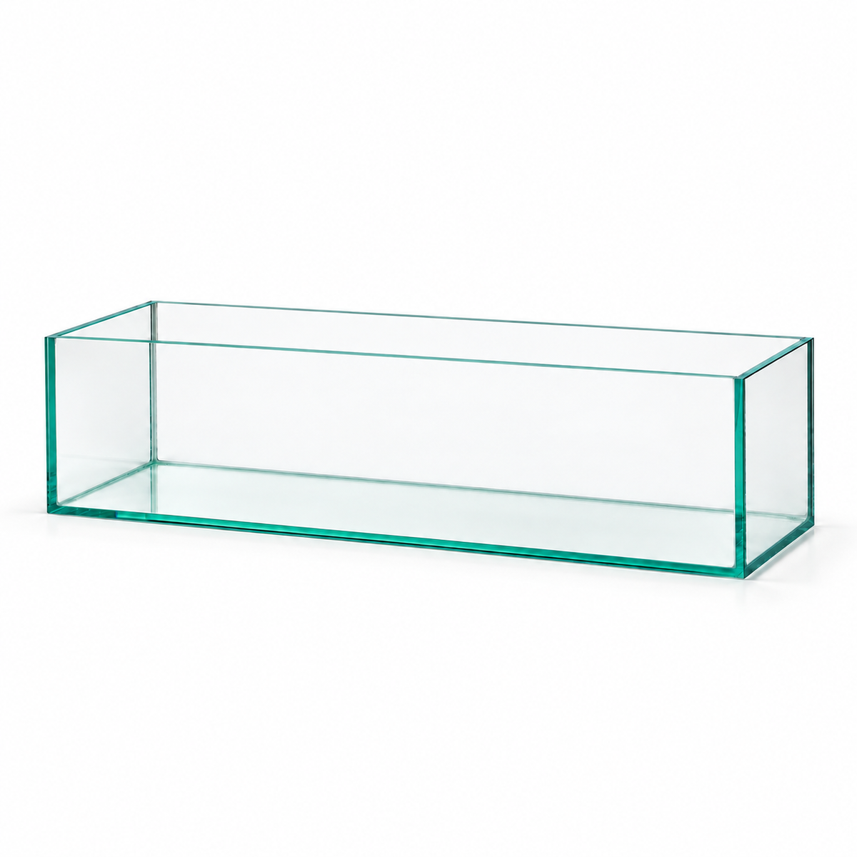 Aquarium 60x15x15 cm mit transparentem Silikon