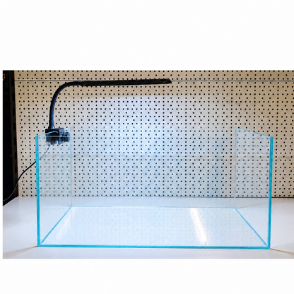 Aquarium 50×30×25 cm Optiwhite mit LED