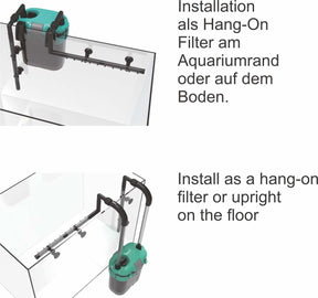 Aqualight X-450 Mini Außenfilter für Aquarien bis 120 Liter
