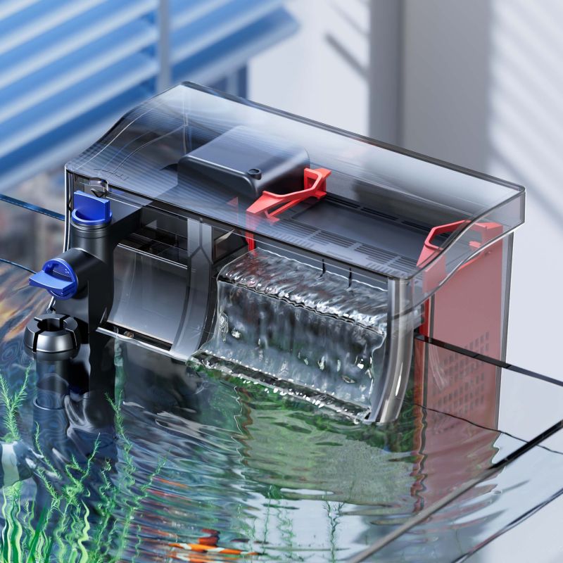 SunSun CBG-800 filtre à suspendre avec UVC, 800 l/h, pour aquariums jusqu'à 190 litres