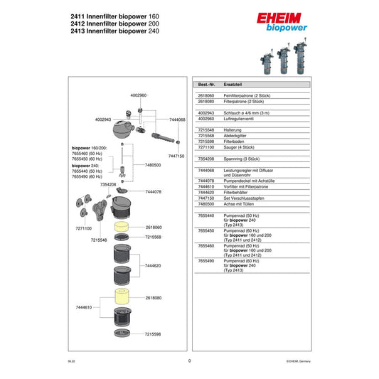 EHEIM Original-Ersatzteil 7444610 – aus offizieller Hersteller-Ersatzteilzeichnung extrahiert, quadratisch 1000 × 1000 Pixel