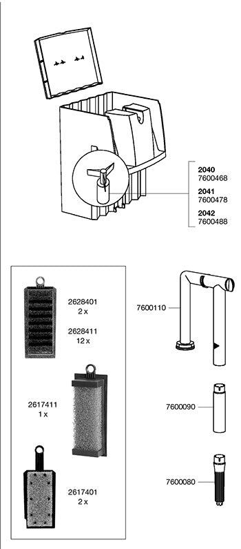 EHEIM Ansaugrohr anthrazit 7600110 – Original EHEIM