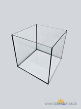 Aquarium 20x20x20cm Cube 8 Liter schwarz