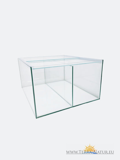 Aquarium 33x38x20cm für Kallax Regal 25 Liter transparent mit Trennscheibe