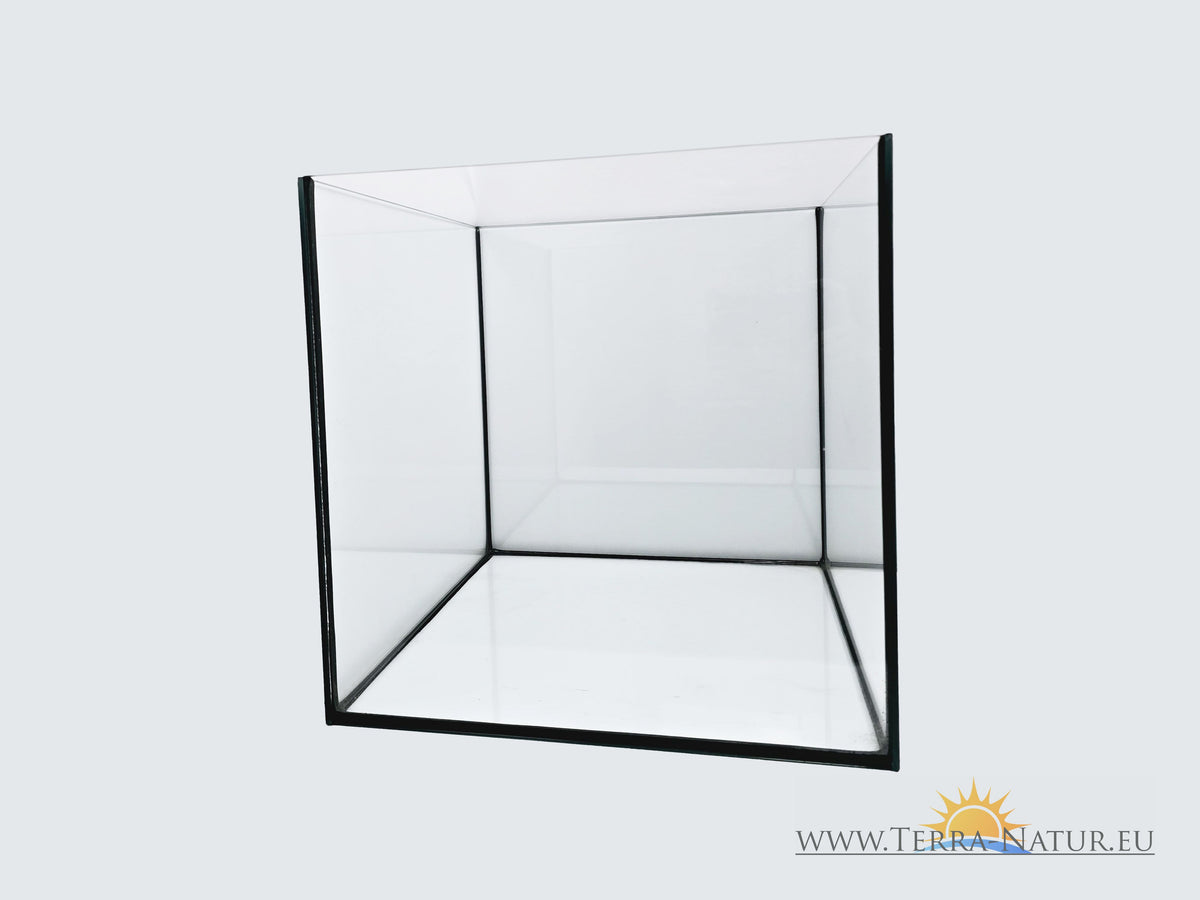 Aquarium 20x20x20cm Cube 8 litres noir