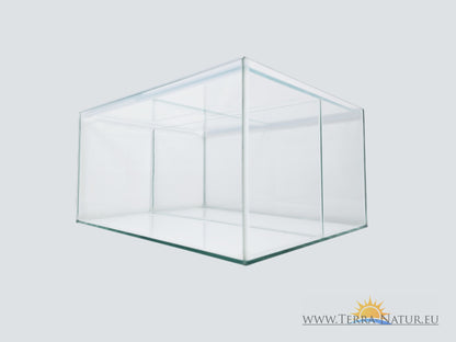 Aquarium 33x38x20cm für Kallax Regal 25 Liter transparent mit Trennscheibe