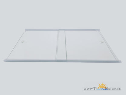 Couvercle coulissant en verre pour aquarium 120x40cm / Droite - Gauche