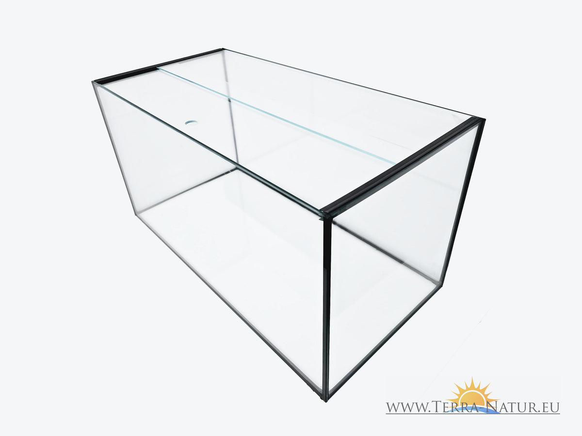Aquarium 76x38x40cm pour étagère Kallax 115 litres noir